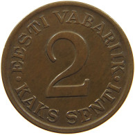 ESTONIA 2 SENTI 1934  #c011 0193 - Estonie