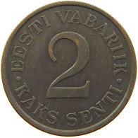 ESTONIA 2 SENTI 1934  #a036 0699 - Estonie