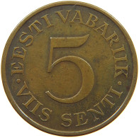 ESTONIA 5 SENTI 1931  #s076 0309 - Estonie