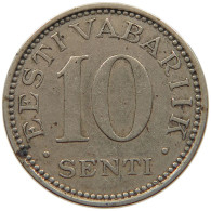 ESTONIA 10 SENTI 1931  #c008 0085 - Estonie