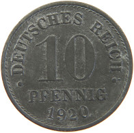 GERMANY Ersatzmünzen Des 1. Weltkrieges 10 PFENNIG 1920  #t162 0353 - 10 Rentenpfennig & 10 Reichspfennig