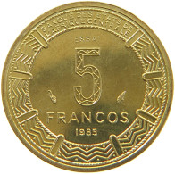 EQUATORIAL GUINEA 5 FRANCOS 1985 ESSAI  #t084 0157 - Guinea Equatoriale