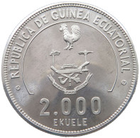 EQUATORIAL GUINEA 2000 EKUELE 1978 ESSAI EQUATORIAL GUINEA 2000 EKUELE 1978 ALLUMINIUM ESSAI #t081 0023 - Equatorial Guinea
