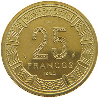 EQUATORIAL GUINEA 25 FRANCOS 1985 ESSAI  #t084 0169 - Equatorial Guinea