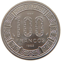 EQUATORIAL GUINEA 100 FRANCS 1985 ESSAI  #t084 0071 - Guinée Equatoriale