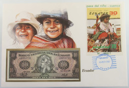 EQUADOR STATIONERY 10 SUCRES 1986  #bs09 0169 - Guinea Ecuatorial