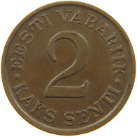 ESTONIA 2 SENTI 1934  #a013 0111 - Estonie