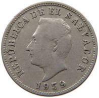 EL SALVADOR 5 CENTAVOS 1959  #a089 0749 - Salvador