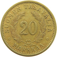 FINLAND 20 MARKKAA 1938  #t159 0003 - Finland