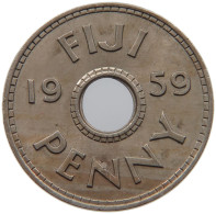 FIJI PENNY 1959 Elizabeth II. (1952-2022) #c010 0165 - Fidschi