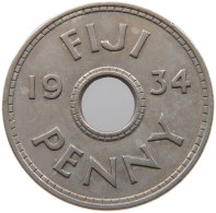 FIJI PENNY 1934 Elizabeth II. (1952-2022) #a079 0277 - Figi