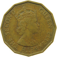 FIJI 3 PENCE 1955 Elizabeth II. (1952-2022) #c011 0857 - Fiji