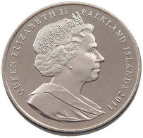 FALKLAND ISLANDS CROWN 2001 Elizabeth II. (1952-2022) WILLIAM AND KATE #sm06 0599 - Falklandinseln