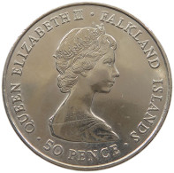 FALKLAND ISLANDS 50 PENCE 1977 Elizabeth II. (1952-) #sm05 0479 - Falklandinseln