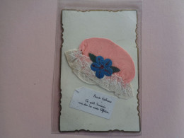 Carte Fantaisie - Fete Sainte Catherine - Bonnet - Chapeaux - Tissus - Broderies - Dentelles - - Sainte-Catherine