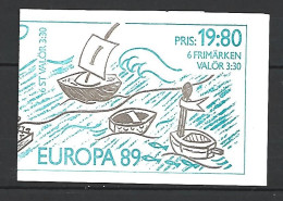 Carnet Europa Neuf **  Suède N 1522 - 1989