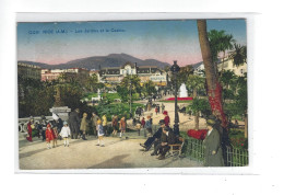 DEP. 06 NICE LES JARDINS ET LE CASINO Carte Colorisée - Casinos