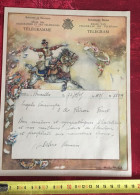 1945-WW2- Bruxelles -Forest  - Telegram -Télégramme Illustré Chromo Royaume De Belgique Régie Des Télégraphes/Téléphone- - Telegramme