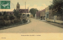 Choisy En Brie * Rue Et Le Haut Du Village * Faubourg Quartier * Cpa Toilée Colorisée - Sonstige & Ohne Zuordnung