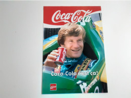 Publicité De Presse Coca Cola - Thierry Boutsen - Cannettes