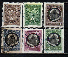 VATICANO - 1945 - STEMMA ED EFFIGIE DEL PAPA PIO XII - VALORI DIVERSI - USATI - Used Stamps