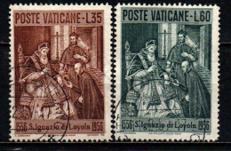 VATICANO - 1956 - S. IGNAZIO DI LOYOLA - IL SANTO PRESENTA A PAPA PAOLO III LA REGOLA DELLA COMPAGNIA DI GESU' - USATI - Used Stamps