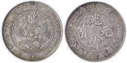 Dollar (Yuan) O.J. (1908), Tai Ching Ti Kuo (Tientsin). 26,70 G. Gutes Sehr Schön, Etwas Gereinigt. Lin Gwo Ming 11. - Cina
