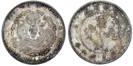 1/2 Dollar (1/2 Yuan) O.J. (1909). Provinz Yunnan. Sehr Schön/vorzüglich, Schöne Patina. Lin Gwo Ming 426. - Cina