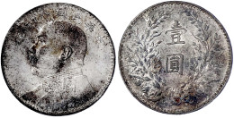 Dollar (Yuan) Jahr 8 = 1919 Präsident Yuan Shih-kai. Vorzüglich, Schöne Patina. Lin Gwo Ming 76. Yeoman 329.6. - China