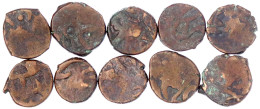 10 Kupfer-Puls Aus Yarkand (Sinkiang), Abdullah Khan 1638/1669. Schön, Schön/sehr Schön. Hartill 7.137. - China