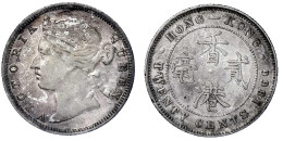 20 Cents 1866. Sehr Schön. Krause/Mishler 7. - Hongkong