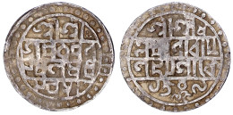 Rupie Saka Ära 1509 = 1587. Sehr Schön. Mitch. NIS 2446. - India