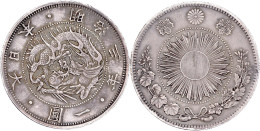 Yen Jahr 3 = 1870. Fast Vorzüglich, Kl. Randfehler, Schöne Patina. Krause/Mishler Y.5.1. - Japon