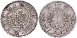 Yen Jahr 3 = 1870. Fast Vorzüglich, Kl. Randfehler, Schöne Patina. Krause/Mishler Y.5.1. - Japan