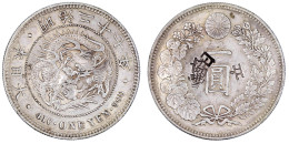 Yen Jahr 27 = 1894. Sehr Schön/vorzüglich, Chopmarks. Yeoman A25.3. - Japón