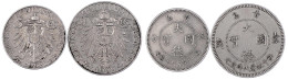 2 Münzen: 5 Cent Und 10 Cent 1909. Beide Sehr Schön/vorzüglich. Jaeger 729, 730. - China