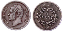 1/4 Cent 1863. Sehr Schön. Krause/Mishler 1. - Maleisië