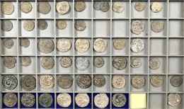 Schuber Mit 53 Bleimünzen, Motiv Hantha-Vogel. Gering Erhalten Bis Sehr Schön - Birmania