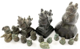 Sammlung Von 17 Bronze-Tiergewichten Vor 1885. 3,68 Bis 314,50 G. Teils Selten. Besichtigen. Sehr Schön - Myanmar