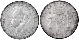 Peso 1897 SGV. Sehr Schön/vorzüglich, Kl. Kratzer. Krause/Mishler 154. - Filippine