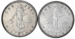 2 Stück: Peso 1911 S Und 1912 S, San Francisco. Beide Sehr Schön, Berieben. Krause/Mishler 172. - Philippinen