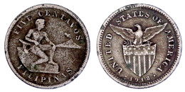 5 Centavos 1918 S, Stempelkopplung (Rs. Vom 20 Centavos). Schön/sehr Schön, Randfehler. Krause/Mishler 173. - Philippinen