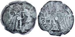 Bronzemünze, 26 Mm, 204/180 V. Chr Kopf Cleopatra I. Als Isis R./Adler Auf Blitzbündel L. Schön/sehr Schön. Svoronos 123 - Griekenland
