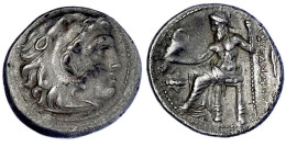 Drachme, Posthum 323/319 V. Chr. Magnesia Am Mäander. Kopf Des Herakles Im Löwenskalp R./Zeus Thront L. Mit Adler, Im Fe - Griekenland