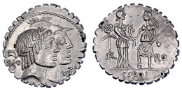 Denar Serratus 70 V. Chr. KALENI. Köpfe Honos Und Virtus R./ITAL RO CORDI. Roma Und Italia Reichen Sich Die Hände. 3,23  - Autres & Non Classés