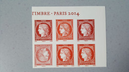 Yvert Et Tellier France Numero 4871/74 ,ceres Bloc De 6 Tête Beche , Issue Du Bloc Paris 2014 - F4871 - Unused Stamps