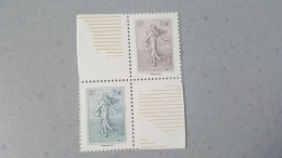 Yvert Et Tellier France Numero  5332/33 Semeuse De Roty , Ussue Du Bloc , Faciale 9 Euros - Unused Stamps