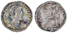 Siliqua 364/367 Rom. Drap., Diad. Brb. R./VRBS ROMA RP. Roma Thront L. Mit Victoriola. 2,18 G. Vorzüglich/Stempelglanz,  - Otros & Sin Clasificación