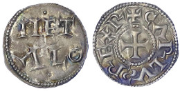 Pfennig O.J. Melle. .METALO./+CARLVS REX (verdrehtes S), Kreuz. 1,61 G. Gutes Vorzüglich, Schöne Patina. Depeyrot 629. - Other & Unclassified