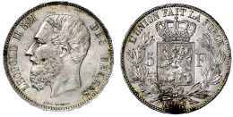 5 Francs 1869. Vorzüglich/Stempelglanz. Krause/Mishler 24. - Andere & Zonder Classificatie